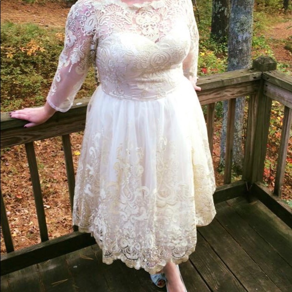 Chi Chi London Lace Midi Dress